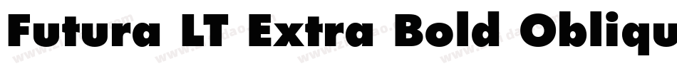 Futura LT Extra Bold Oblique字体转换